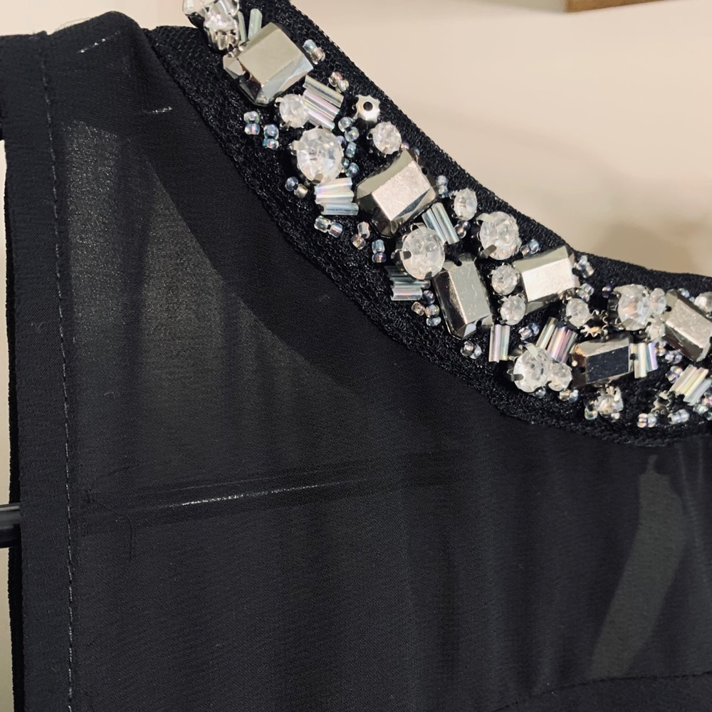 Dress tank with jewel detail